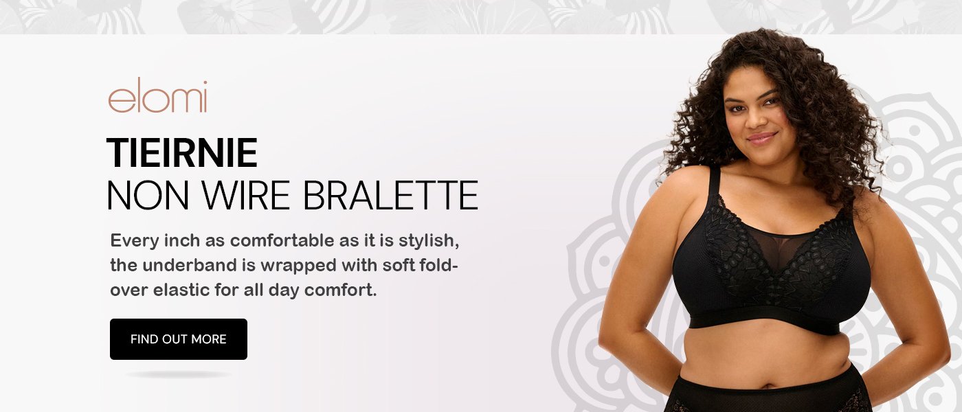 Elomi - Tiernie Non Wire Bralette - Black