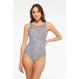 TOGS Savanna Mesh Highneck One Piece 