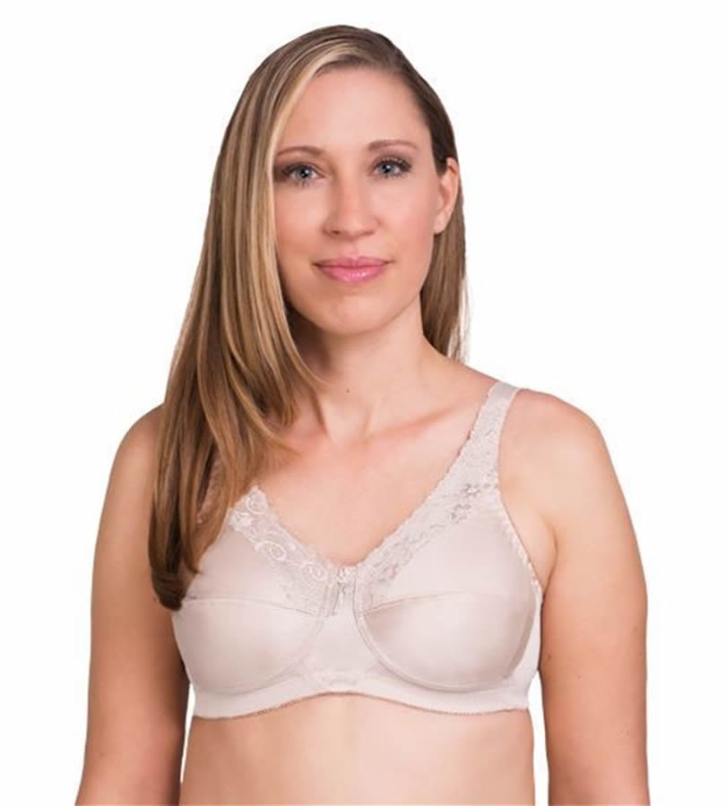 Trulife Barbara Wireless Pocketed Mastectomy Bra - Midnight Magic