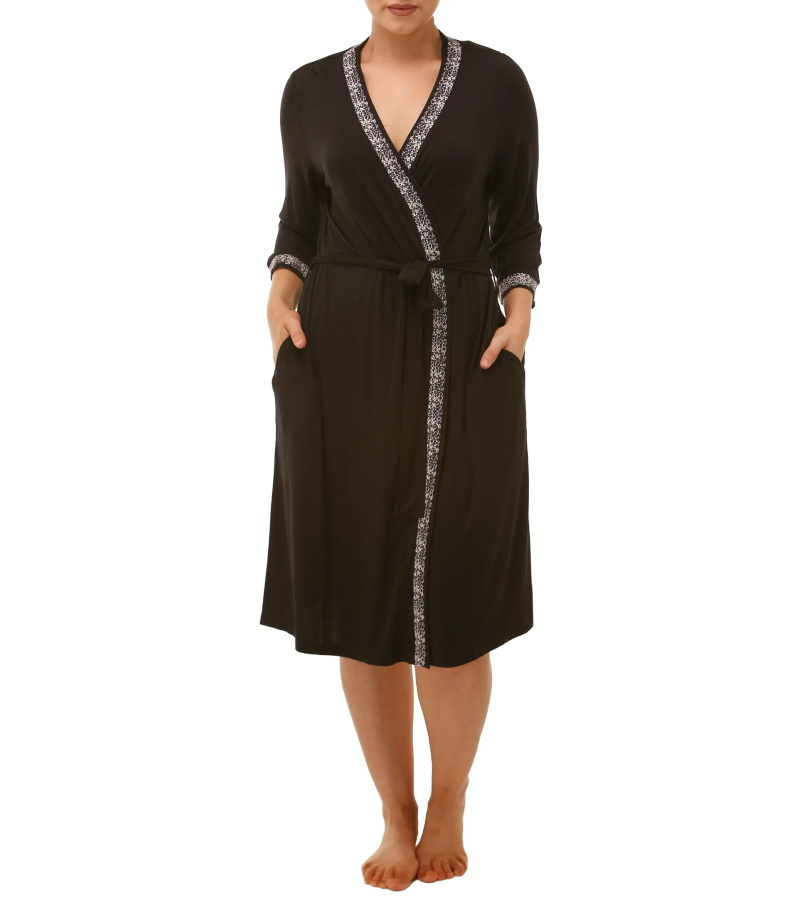 Yuu Leopard Lace Robe SHOP BY BRANDYuu Hot Gossip NZ Bra Shop