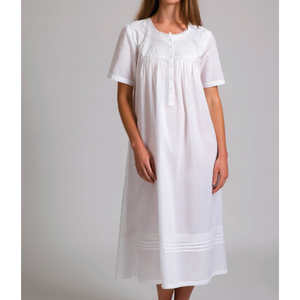 Arabella Cotton Nightie Short Sleeve